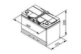 akumuliatorius bosch s4e - BOSCH 0 092 S4E 420 12V 85Ah 800A D+ - 2 nuotrauka