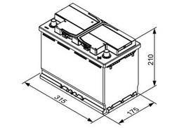 akumuliatorius 12v 720a - Bosch 0 092 T30 320 100Ah 720A 12V - 2 nuotrauka