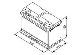 12v akumuliatorius - BOSCH 0 092 S40 110 12V 80Ah 740A D+ - 2 nuotrauka