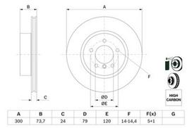 bosch 216 - Stabdžių Diskas BOSCH 0 986 479 216 - 2 nuotrauka