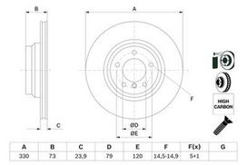 bosch 215 - Stabdžių Diskas BOSCH 0 986 479 215 - 2 nuotrauka