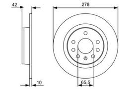 bosch c80 - BOSCH 0 986 479 C80 Brake Disc - 2 nuotrauka
