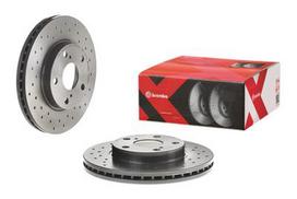 brembo xtra - Stabdžių diskas Xtra Priekis Dešinė/Kairė Tinka TOYOTA AURIS, COROLLA - 2 nuotrauka