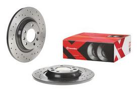 brembo xtra - Stabdžių diskas Xtra (1 vnt.) Galas Dešinė/Kairė Tinka CITROEN C5 III; PEUGEOT 407, 407/KOMBI, 508 I, 508/KOMBI, 607, RCZ - 2 nuotrauka