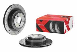brembo xtra - Stabdžių diskas Xtra (1 vnt.) Galas Dešinė/Kairė Tinka SUBARU IMPREZA, LEGACY IV, OUTBACK - 2 nuotrauka