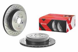 brembo xtra - Stabdžių diskas Xtra (1 vnt.) Galas Dešinė/Kairė Tinka SUBARU IMPREZA - 2 nuotrauka