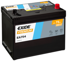 akumuliatorius 12v 12 ah - EXIDE EA754 12V 75Ah 630A D+ - 2 nuotrauka