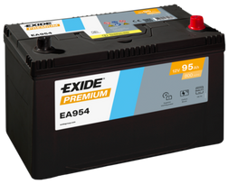 akumuliatorius 12v 12 ah - EXIDE EA954 12V 95Ah 800A D+ - 2 nuotrauka