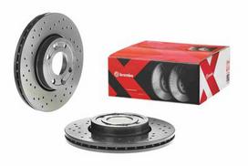 brembo xtra - Stabdžių diskas Xtra (1 vnt.) Priekis Dešinė/Kairė Tinka DACIA LOGAN, LOGAN EXPRESS, LOGAN MCV; LADA LARGUS; NISSAN MICRA C+C III, MICRA III, MICRA V, NOTE, TIIDA; RENAULT CLIO III - 2 nuotrauka