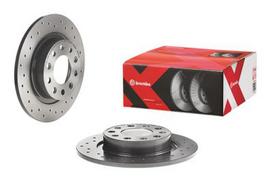brembo xtra - Stabdžių diskas Xtra (1 vnt.) Galas Dešinė/Kairė Tinka ALFA ROMEO GIULIETTA, GIULIETTA/HATCHBACK - 2 nuotrauka