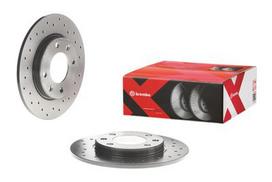 brembo xtra - Stabdžių diskas Xtra (1 vnt.) Galas Dešinė/Kairė Tinka CITROEN SAXO, XSARA, XSARA/HATCHBACK, ZX; PEUGEOT 106 II, 206, 207, 306 - 2 nuotrauka