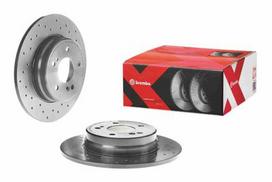 brembo xtra - Stabdžių diskas Xtra (1 vnt.) Galas Dešinė/Kairė Tinka MERCEDES C (CL203), C T-MODEL (S203), C (W202), C (W203), CLC (CL203), CLK (A208), CLK (A209), CLK (C208), CLK (C209), E T-MODEL (S124) - 2 nuotrauka