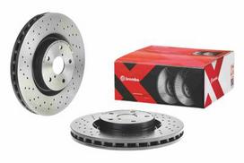 brembo xtra - Stabdžių diskas Xtra (1 vnt.) Priekis Dešinė/Kairė Tinka SUBARU IMPREZA, WRX; TOYOTA GT 86 - 2 nuotrauka