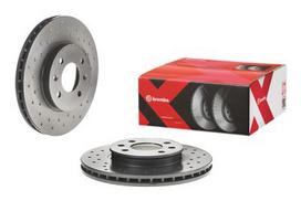 brembo xtra - Stabdžių diskas Xtra (1 vnt.) Priekis Dešinė/Kairė Tinka HYUNDAI ACCENT IV, I20 I, I20 II; KIA RIO II, RIO III - 2 nuotrauka