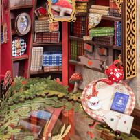 book nook - Robotime Mini namas 3D konstruktorius Alice Adventure, TGB12, 300 det. - 4 nuotrauka