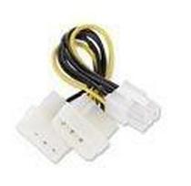 pci express kabelis - Gembird Power Adapter 6-pin PCIe - 3 nuotrauka