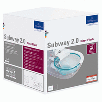 villeroy boch klozetas - Villeroy & Boch Subway 2 Direct Flush, su slim Soft Close dangčiu, balta (White) - 3 nuotrauka