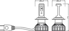 h7 night breaker led - Osram Night Breaker H7 LED 16W 12V 6000K, 2 vnt. - 2 nuotrauka