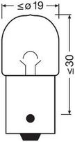 lempute r5w - Osram 5W 12V R5W BA15S 5007-02B - 2 nuotrauka