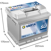 4ah 12v - Varta SLI544402044 44Ah 440A 12V - 4 nuotrauka
