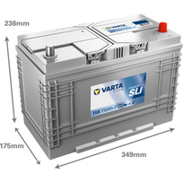 akumuliatorius 110ah - Varta 110 Ah 680 A EN 12V - 4 nuotrauka