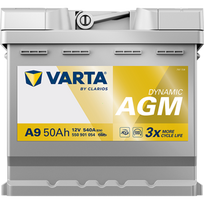 12v akumuliatorius - Varta AGM 550901054 12V 50Ah 540A Start-Stop AGM - 3 nuotrauka