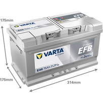 12v akumuliatorius - Varta Blue Dynamic EFB E46 - 4 nuotrauka