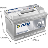 12v akumuliatorius - Varta Blue Dynamic EFB D54 - 4 nuotrauka