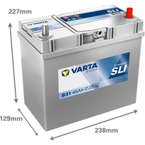 akumuliatorius 45 ah - Varta Blue Dynamic B31 - 4 nuotrauka