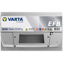 12v akumuliatorius - Varta EFB570500076 12V 70Ah 760A Start-Stop - 2 nuotrauka