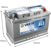 akumuliatorius 12v 720a - Varta 600123072K182 100Ah 720A 12V - 4 nuotrauka
