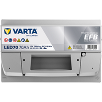 12v akumuliatorius - Varta Professional EFB 932070076 12V 70Ah 760A - 2 nuotrauka