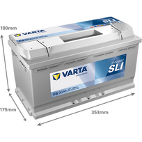 akumuliatorius 12v 720a - Varta SLI590122072 12V 90Ah 720A (P+) starteris - 4 nuotrauka