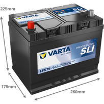 automobilio varta akumuliatoriai - Varta SLI930075060 75Ah 600A 12V - 4 nuotrauka
