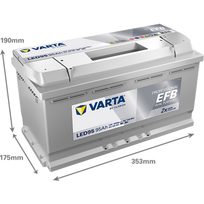 akumuliatorius efb - Varta EFB 932095085 12V 95Ah 850A D+ - 4 nuotrauka