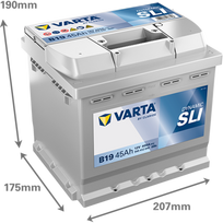 45ah varta - Varta SLI545412040 45Ah 400A 12V - 4 nuotrauka