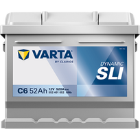 12v akumuliatorius - Varta Silver Dynamic C6 52Ah - 3 nuotrauka