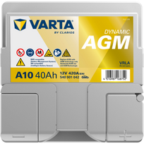 12v akumuliatorius - Varta AGM A10 40Ah 420A 12V - 2 nuotrauka