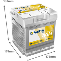 12v akumuliatorius - Varta AGM A10 40Ah 420A 12V - 4 nuotrauka