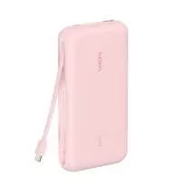 power bank 20000mah - Belkin BoostCharge BPB024HQPK, 20000mAh, 30W, integruotas USB-C kabelis, rožinė (pink) - 3 nuotrauka