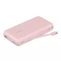 power bank 20000mah - Belkin BoostCharge BPB024HQPK, 20000mAh, 30W, integruotas USB-C kabelis, rožinė (pink) - 4 nuotrauka