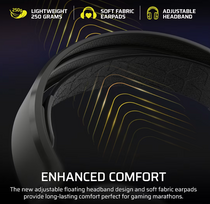 gaming ausines - Corsair HS35 v3 Headset White (Baltas) - 3 nuotrauka