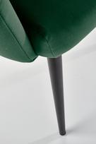 kede fotelis - Fotelis Halmar K410 Dark Green, žalias, 62 cm x 62 cm x 85 cm - 6 nuotrauka