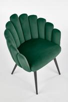 kede fotelis - Fotelis Halmar K410 Dark Green, žalias, 62 cm x 62 cm x 85 cm - 8 nuotrauka