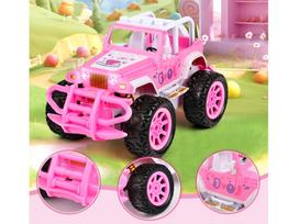 zaislai mergaitems - Jokomisiada Lėlių automobilis – Rožinė (Pink) RC visureigis su nuotolinio valdymo pultu ZA5909 - 3 nuotrauka