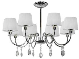 Candellux Lighting Sorento 38-57891, E14, 8 x 40 W, balta/chromo spalvos