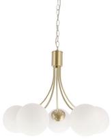 Candellux Lighting Dani 35-47762, E14, 5 x 40 W, balta/aukso spalvos
