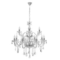 Candellux Lighting Cristallo 30-30375, E14, 12 x 40 W, skaidrus/chromas