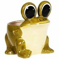 Verners Frog Flower Pot Green 18cm