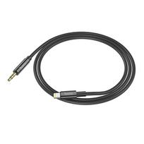 aux cable - HOCO UPA19 AUX Jack 3,5 mm į Lightning kabelis 1m Juodas (Black) - 4 nuotrauka